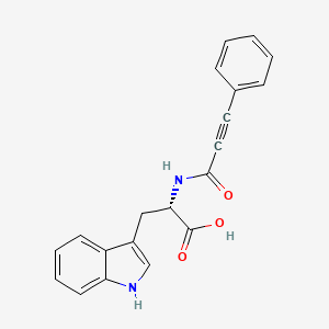 molecular formula C20H16N2O3 B14400836 N-(3-Phenylprop-2-ynoyl)-L-tryptophan CAS No. 87579-09-7