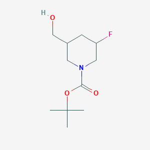 molecular formula C11H20FNO3 B1440085 Tert-butyl 3-fluoro-5-(hydroxymethyl)piperidine-1-carboxylate CAS No. 1241725-59-6