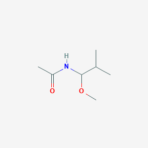molecular formula C7H15NO2 B14400912 N-(1-Methoxy-2-methylpropyl)acetamide CAS No. 87740-43-0