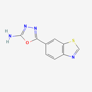 5-(1,3-Benzothiazol-6-yl)-1,3,4-oxadiazol-2-amine