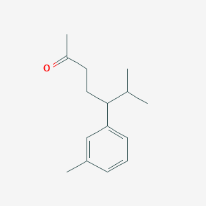 molecular formula C15H22O B14400958 6-Methyl-5-(3-methylphenyl)heptan-2-one CAS No. 88134-23-0