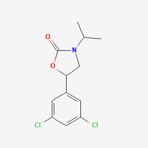 molecular formula C12H13Cl2NO2 B14400963 5-(3,5-Dichlorophenyl)-3-(propan-2-yl)-1,3-oxazolidin-2-one CAS No. 88697-66-9