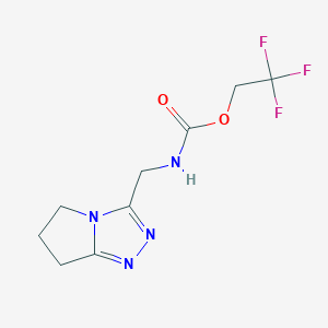 2,2,2-trifluoroethyl N-{5H,6H,7H-pyrrolo[2,1-c][1,2,4]triazol-3-ylmethyl}carbamate