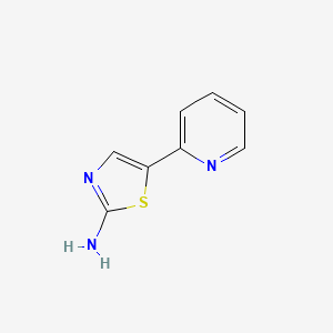 molecular formula C8H7N3S B1440104 5-(Pyridin-2-yl)-1,3-thiazol-2-amine CAS No. 1215073-56-5