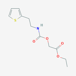 molecular formula C11H15NO4S B14401041 Ethyl ({[2-(thiophen-2-yl)ethyl]carbamoyl}oxy)acetate CAS No. 88388-05-0