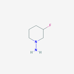 molecular formula C5H11FN2 B1440107 3-Fluoro-piperidin-1-ylamine CAS No. 935260-60-9
