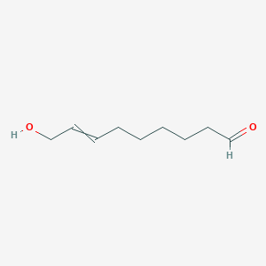 molecular formula C9H16O2 B14401081 9-Hydroxynon-7-enal CAS No. 85598-60-3