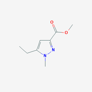 molecular formula C8H12N2O2 B14401110 Methyl 5-ethyl-1-methyl-1H-pyrazole-3-carboxylate CAS No. 88398-72-5
