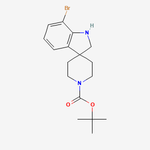 molecular formula C17H23BrN2O2 B1440112 Tert-butyl 7-bromospiro[indoline-3,4'-piperidine]-1'-carboxylate CAS No. 1128133-41-4