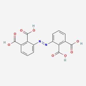 molecular formula C16H10N2O8 B14401141 1,2-Benzenedicarboxylic acid, 3,3'-azobis- 