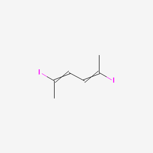 molecular formula C6H8I2 B14401218 2,5-Diiodohexa-2,4-diene CAS No. 88635-79-4