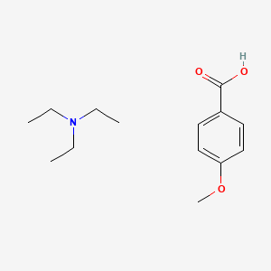 molecular formula C14H23NO3 B14401232 N,N-diethylethanamine;4-methoxybenzoic acid CAS No. 89423-18-7