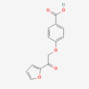 molecular formula C13H10O5 B1440129 4-[2-(Furan-2-yl)-2-oxoethoxy]benzoic acid CAS No. 1204297-27-7