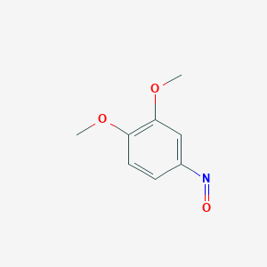 molecular formula C8H9NO3 B14401290 Benzene, 1,2-dimethoxy-4-nitroso- CAS No. 87587-64-2