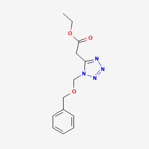 molecular formula C13H16N4O3 B14401309 Ethyl {1-[(benzyloxy)methyl]-1H-tetrazol-5-yl}acetate CAS No. 88669-73-2