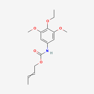 molecular formula C15H21NO5 B14401316 But-2-en-1-yl (4-ethoxy-3,5-dimethoxyphenyl)carbamate CAS No. 84972-13-4