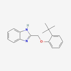 molecular formula C18H20N2O B1440141 2-[(2-tert-Butylphenoxy)methyl]-1H-benzimidazole CAS No. 1211688-51-5