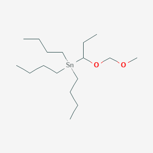 molecular formula C17H38O2Sn B14401418 Tributyl[1-(methoxymethoxy)propyl]stannane CAS No. 89726-99-8
