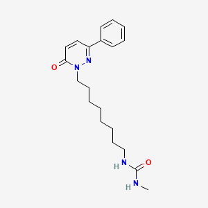 molecular formula C20H28N4O2 B14401431 N-Methyl-N'-[8-(6-oxo-3-phenylpyridazin-1(6H)-yl)octyl]urea CAS No. 87653-55-2