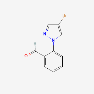 molecular formula C10H7BrN2O B1440144 2-(4-bromo-1H-pyrazol-1-yl)benzaldehyde CAS No. 1174064-66-4
