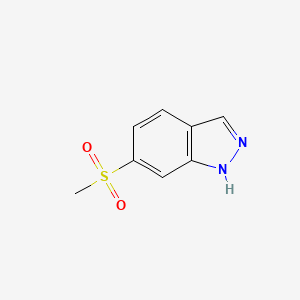 molecular formula C8H8N2O2S B1440146 6-(Methylsulfonyl)-1H-indazole CAS No. 261953-48-4