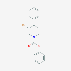 molecular formula C18H14BrNO2 B14401469 Phenyl 3-bromo-4-phenylpyridine-1(4H)-carboxylate CAS No. 88345-88-4