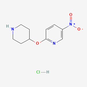5-Nitro-2-(4-piperidinyloxy)pyridine hydrochloride