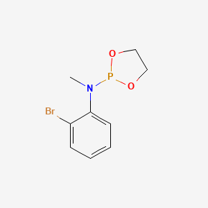molecular formula C9H11BrNO2P B14401500 N-(2-Bromophenyl)-N-methyl-1,3,2-dioxaphospholan-2-amine CAS No. 88127-66-6