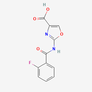 2-[(2-Fluorobenzoyl)amino]-1,3-oxazole-4-carboxylic acid