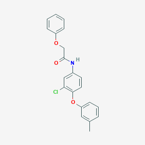 molecular formula C21H18ClNO3 B14401579 N-[3-Chloro-4-(3-methylphenoxy)phenyl]-2-phenoxyacetamide CAS No. 87353-84-2