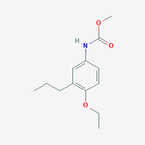 molecular formula C13H19NO3 B14401587 Methyl (4-ethoxy-3-propylphenyl)carbamate CAS No. 88715-42-8