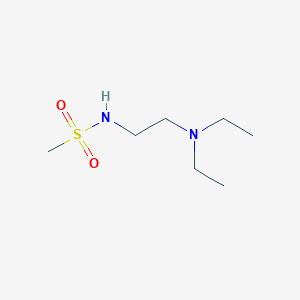molecular formula C7H18N2O2S B14401597 N-[2-(Diethylamino)ethyl]methanesulfonamide CAS No. 88334-83-2