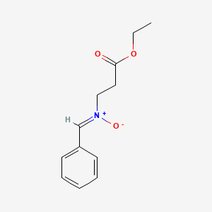 molecular formula C12H15NO3 B14401650 ethyl 3-[(Z)-benzylidene(oxido)amino]propanoate CAS No. 86544-59-4