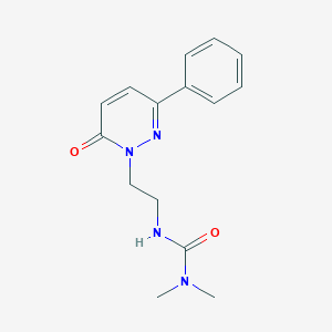 molecular formula C15H18N4O2 B14401660 N,N-Dimethyl-N'-[2-(6-oxo-3-phenylpyridazin-1(6H)-yl)ethyl]urea CAS No. 88421-06-1