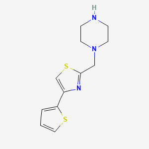 1-{[4-(2-Thienyl)-1,3-thiazol-2-yl]methyl}piperazine