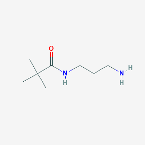 molecular formula C8H18N2O B14401743 N-(3-Aminopropyl)-2,2-dimethylpropanamide CAS No. 85727-25-9