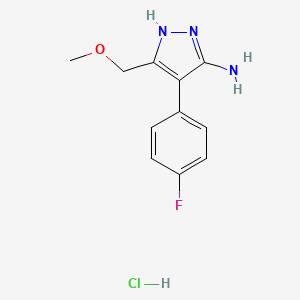 4-(4-Fluoro-phenyl)-5-methoxymethyl-2H-pyrazol-3-ylamine hydrochloride