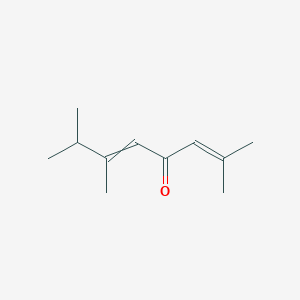 molecular formula C11H18O B14401797 2,6,7-Trimethylocta-2,5-dien-4-one CAS No. 89374-90-3