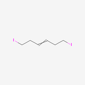 molecular formula C6H10I2 B14401864 1,6-Diiodohex-3-ene CAS No. 89379-72-6