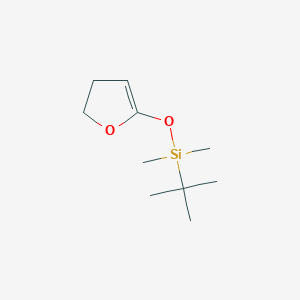 molecular formula C10H20O2Si B14401881 Silane, [(4,5-dihydro-2-furanyl)oxy](1,1-dimethylethyl)dimethyl- CAS No. 84784-59-8