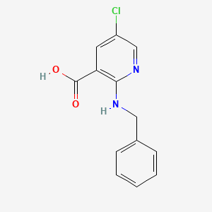 2-(Benzylamino)-5-chloronicotinic acid