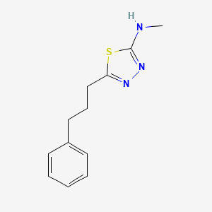 molecular formula C12H15N3S B14401924 N-Methyl-5-(3-phenylpropyl)-1,3,4-thiadiazol-2-amine CAS No. 87535-24-8