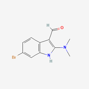 6-bromo-2-(dimethylamino)-1H-indole-3-carbaldehyde