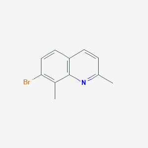 molecular formula C11H10BrN B1440201 7-Bromo-2,8-dimethylquinoline CAS No. 1189106-33-9