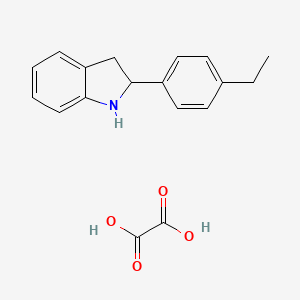 2-(4-Ethylphenyl)indoline oxalate