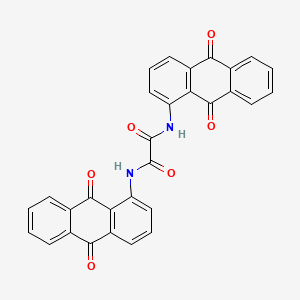 molecular formula C30H16N2O6 B14402084 N~1~,N~2~-Bis(9,10-dioxo-9,10-dihydroanthracen-1-yl)ethanediamide CAS No. 84914-73-8