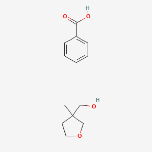 molecular formula C13H18O4 B14402090 Benzoic acid;(3-methyloxolan-3-yl)methanol CAS No. 89555-33-9