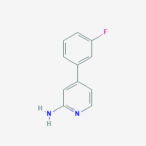 molecular formula C11H9FN2 B1440212 4-(3-Fluorophenyl)pyridin-2-amine CAS No. 1159815-31-2