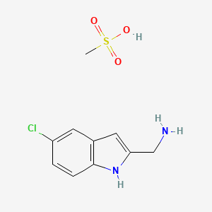 [(5-Chloro-1H-indol-2-yl)methyl]amine methanesulfonate