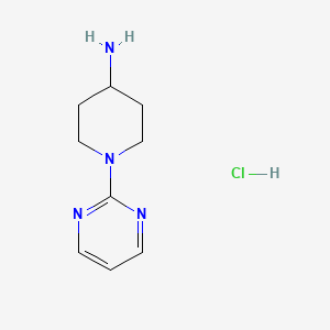 molecular formula C9H15ClN4 B1440221 1-(Pyrimidin-2-yl)piperidin-4-amine hydrochloride CAS No. 1185309-58-3